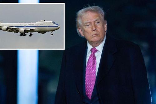 Máy bay Ngày tận thế Boeing E-4B Nightwatch xuất hiện tại căn cứ chiến lược Mỹ