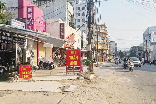 Chậm triển khai thi công đường Bà Triệu