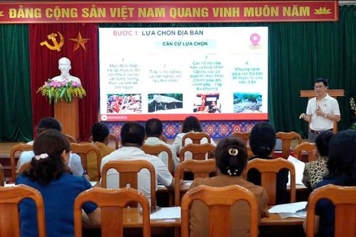 Hội Chữ thập đỏ tập huấn quy trình lựa chọn hộ hưởng lợi dự án cứu trợ sau thiên tai