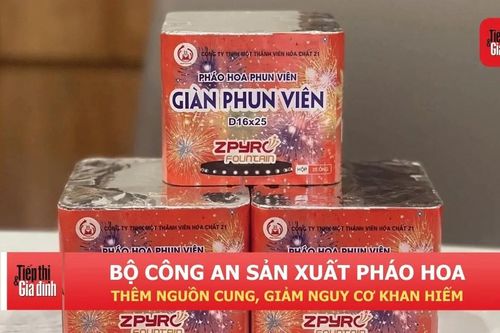 Bộ Công an nghiên cứu sản xuất pháo hoa