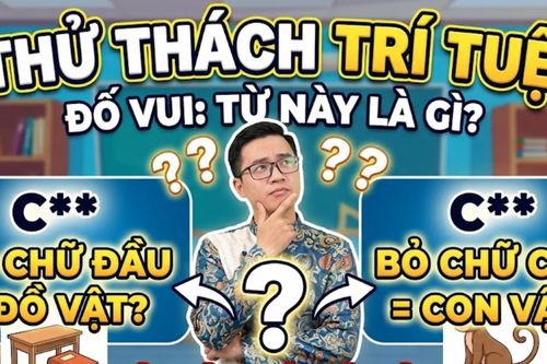 Từ gì bỏ chữ đầu là đồ vật, bỏ chữ cuối lại thành con vật?