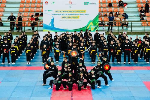 1.428 học sinh sôi nổi thi võ cổ truyền