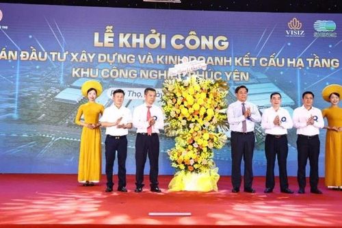 Phú Thọ khởi công Dự án đầu tư xây dựng và kinh doanh kết cấu hạ tầng Khu công nghiệp Phúc Yên