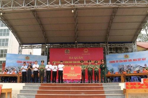 Bộ Công an hỗ trợ xây 560 căn nhà cho gia đình chính sách, khó khăn ở Thái Nguyên
