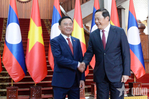 Tăng cường quan hệ hữu nghị vĩ đại, đoàn kết đặc biệt, hợp tác toàn diện, gắn kết chiến lược Việt Nam - Lào