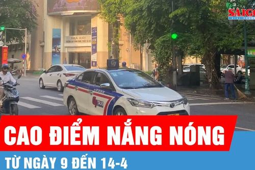 Cao điểm nắng nóng từ ngày 9 đến 14-4