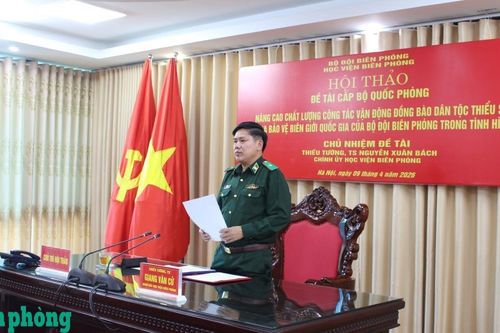 Hội thảo khoa học đề tài cấp Bộ Quốc phòng về công tác vận động đồng bào dân tộc thiểu số tham gia bảo vệ biên giới