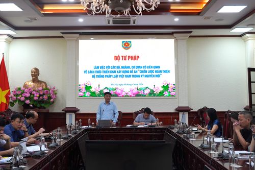 Triển khai xây dựng Đề án 'Chiến lược hoàn thiện hệ thống pháp luật Việt Nam trong kỷ nguyên mới' đảm bảo tiến độ, chất lượng