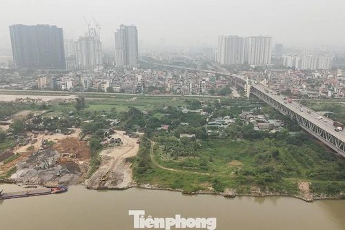 Cận cảnh khu đất dự án công viên đầu tiên tại Trục đại lộ cảnh quan sông Hồng