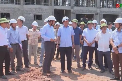 Phó Bí thư Thường trực Tỉnh ủy Lê Thành Đô kiểm tra một số dự án trường phổ thông nội trú liên cấp