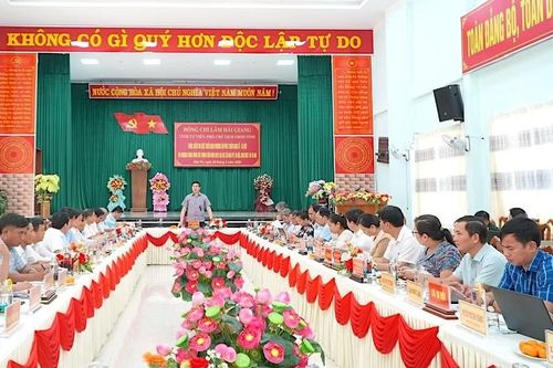 Phó Chủ tịch UBND tỉnh Lâm Hải Giang làm việc với 8 xã khu vực phía Tây Gia Lai