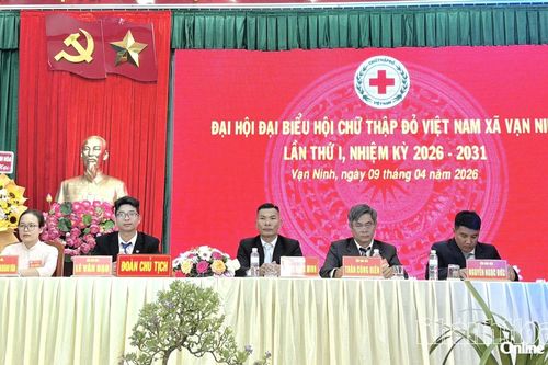 Đại hội đại biểu Hội Chữ thập đỏ xã Vạn Ninh lần thứ I