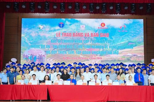 Thêm 05 bác sĩ của Lào Cai được trao bằng chuyên khoa cấp I thuộc Dự án 585