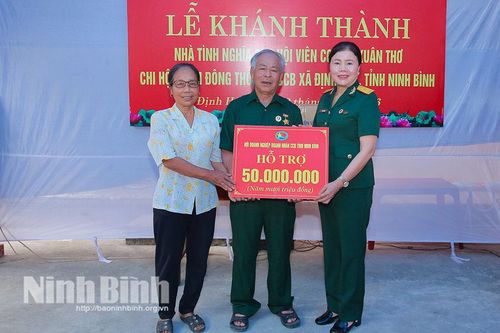 Khánh thành nhà tình nghĩa cho hội viên cựu chiến binh xã Định Hóa