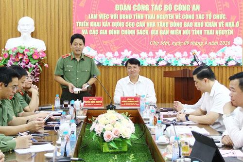 Bộ Công an hỗ trợ xây dựng nhà tặng đồng bào khó khăn tại Thái Nguyên