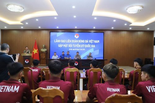 Chủ tịch VFF động viên U17 Việt Nam trước giải U17 Đông Nam Á 2026