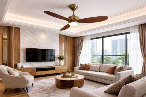 Nhà chung cư chọn quạt trần thế nào để đẹp lại tiết kiệm không gian?