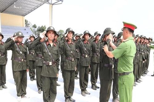 Các tân binh tham gia nghĩa vụ CAND trưởng thành từ thao trường