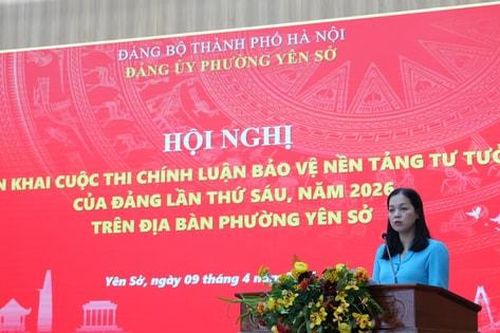 Phường Yên Sở: Phát động Cuộc thi chính luận bảo vệ nền tảng tư tưởng của Đảng lần thứ VI