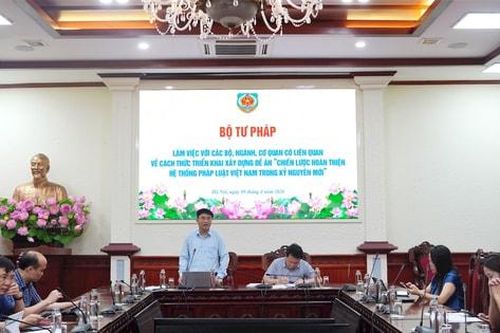Bảo đảm tiến độ, chất lượng xây dựng đề án 'Chiến lược hoàn thiện hệ thống pháp luật Việt Nam trong kỷ nguyên mới'