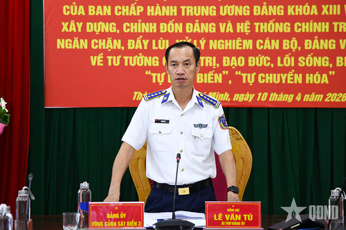 Vùng Cảnh sát biển 3 tập trung xây dựng tổ chức Đảng vững mạnh