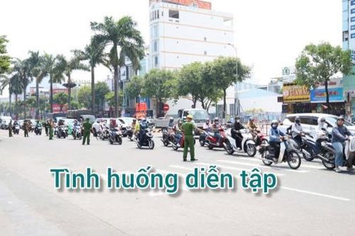 Công an phường Thanh Khê thực binh xử lý tình huống cướp ngân hàng