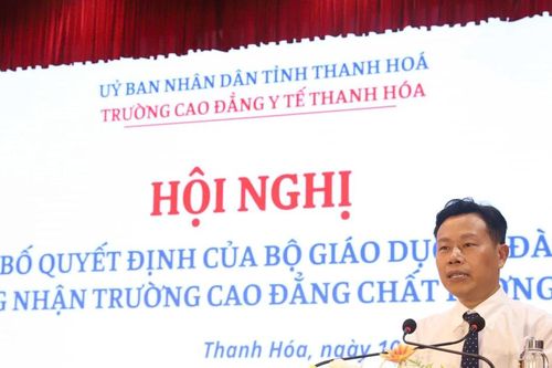 Trường CĐ Y tế Thanh Hóa đạt chuẩn chất lượng cao