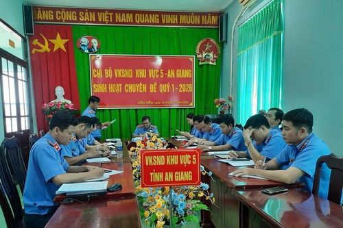 Chi bộ VKSND khu vực 5 An Giang nâng cao chất lượng sinh hoạt chuyên đề