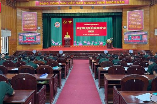 VKSQS Quân khu 5 phổ biến quy định của Luật Phòng thủ dân sự cho cán bộ, nhân viên