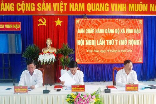 Hội nghị Ban Chấp hành Đảng bộ xã Vĩnh Hậu lần thứ 7 (mở rộng)