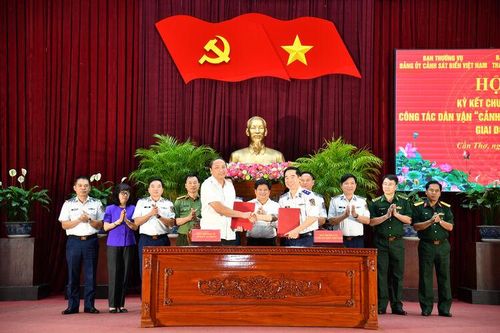 An Giang ký kết chương trình phối hợp 'Cảnh sát biển đồng hành với ngư dân' giai đoạn 2026 - 2030