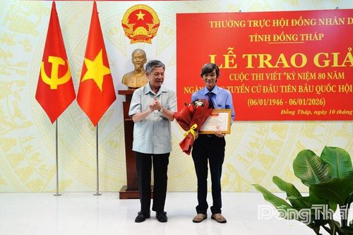 Tác giả Đặng Minh Trí, Báo và phát thanh, truyền hình Đồng Tháp đoạt giải Nhất