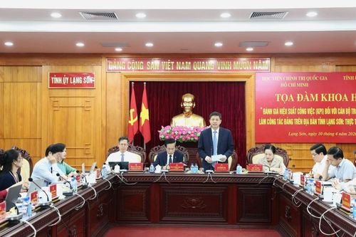Tọa đàm khoa học đánh giá hiệu suất công việc trên địa bàn tỉnh Lạng Sơn