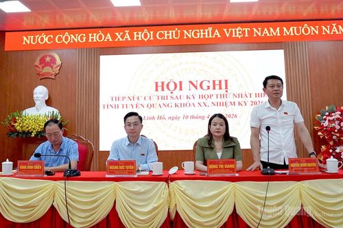 Tổ đại biểu HĐND tỉnh tiếp xúc cử tri xã Linh Hồ sau Kỳ họp thứ Nhất