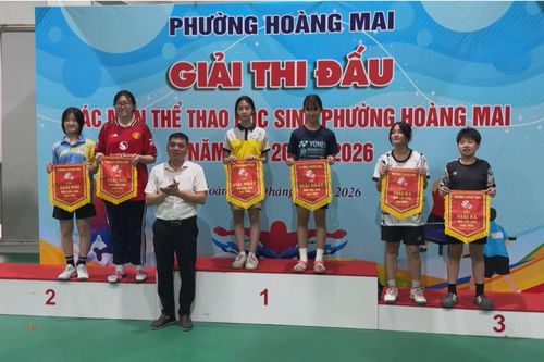 Giải thể thao dành cho học sinh tiểu học và THCS Hoàng Mai