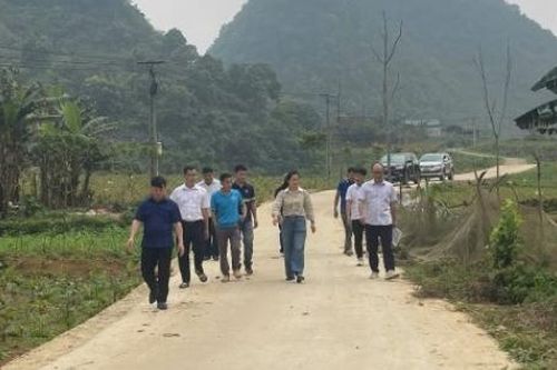 Nghiệm thu đưa vào sử dụng tuyến đường Rằng Rải, xã Hà Quảng