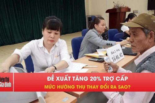Trợ cấp xã hội dự kiến tăng 20%, mức hưởng thụ thay đổi ra sao?