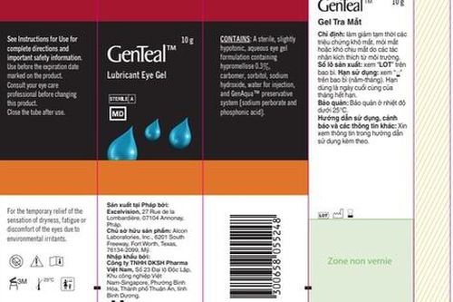 Alcon Pharmaceuticals tại Hà Nội tự thu hồi phiếu công bố tiêu chuẩn Gel tra mắt GenTeal Lubricant Eye Gel
