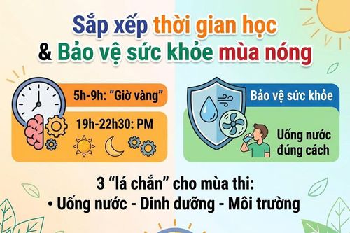 Chú trọng giữ sức khỏe 'sĩ tử' trong mùa thi nắng nóng