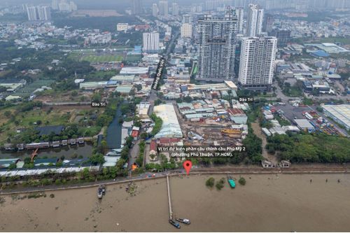 Kiến trúc nút giao vòng xoắn 2 tầng độc đáo của cầu Phú Mỹ 2