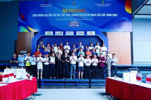 Sôi động giải pickleball chào mừng Đại hội TDTT TP.HCM lần thứ I năm 2026