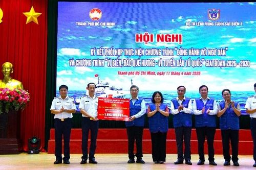 Ủy ban Mặt trận Tổ quốc Việt Nam Thành phố Hồ Chí Minh ký kết chương trình phối hợp với Vùng Cảnh sát biển 3