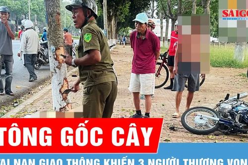 Đắk Lắk: Xe máy chở 3 tông vào gốc cây, 2 người tử vong