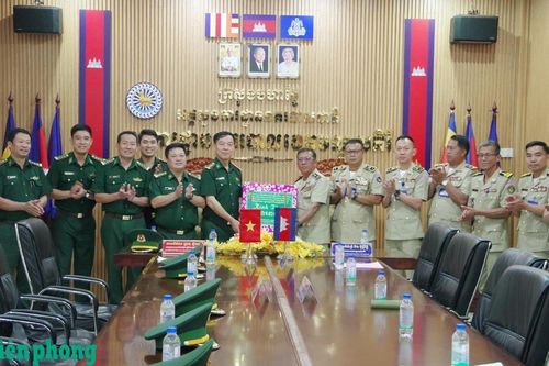 Thăm, chúc Tết lực lượng bảo vệ biên giới và nhân dân Lào, Campuchia