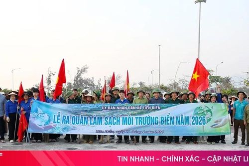 Ra quân làm sạch biển Xuân Thành, sẵn sàng mùa du lịch 2026