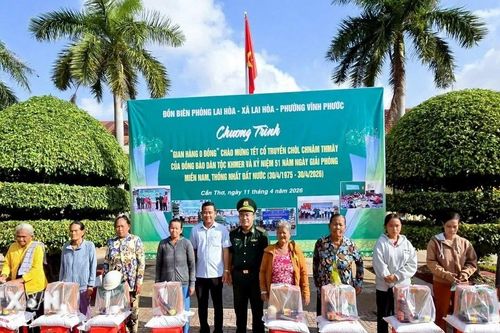 Cần Thơ: Tết Chôl Chnăm Thmây ấm tình quân dân nơi biên giới