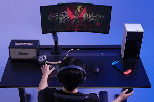 Bàn nâng hạ HyperWork Atlas Elite: Giải pháp All-in-one tối ưu cho không gian setup chuyên nghiệp