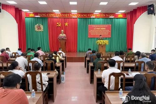 Phát động cao điểm 75 ngày lắp đặt thiết bị truyền tin báo cháy cho phường đông dân nhất Đồng Nai
