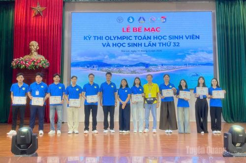 Trường Đại học Tân Trào đạt thành tích cao tại Kỳ thi Olympic Toán học sinh viên và học sinh toàn quốc