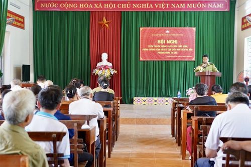 Phường Nùng Trí Cao tuyên truyền phòng cháy, chữa cháy rừng; phòng, chống dịch tả lợn châu Phi cho hơn 300 đại biểu
